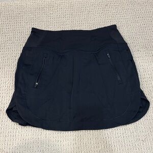 Athleta Charcoal Skort with Zipper Details